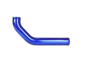 GMC Sierra 2500 Intercooler Piping - Sinister Diesel - Upper Radiator Pipe 6061 Aluminum - Sinister Blue - `01-`05